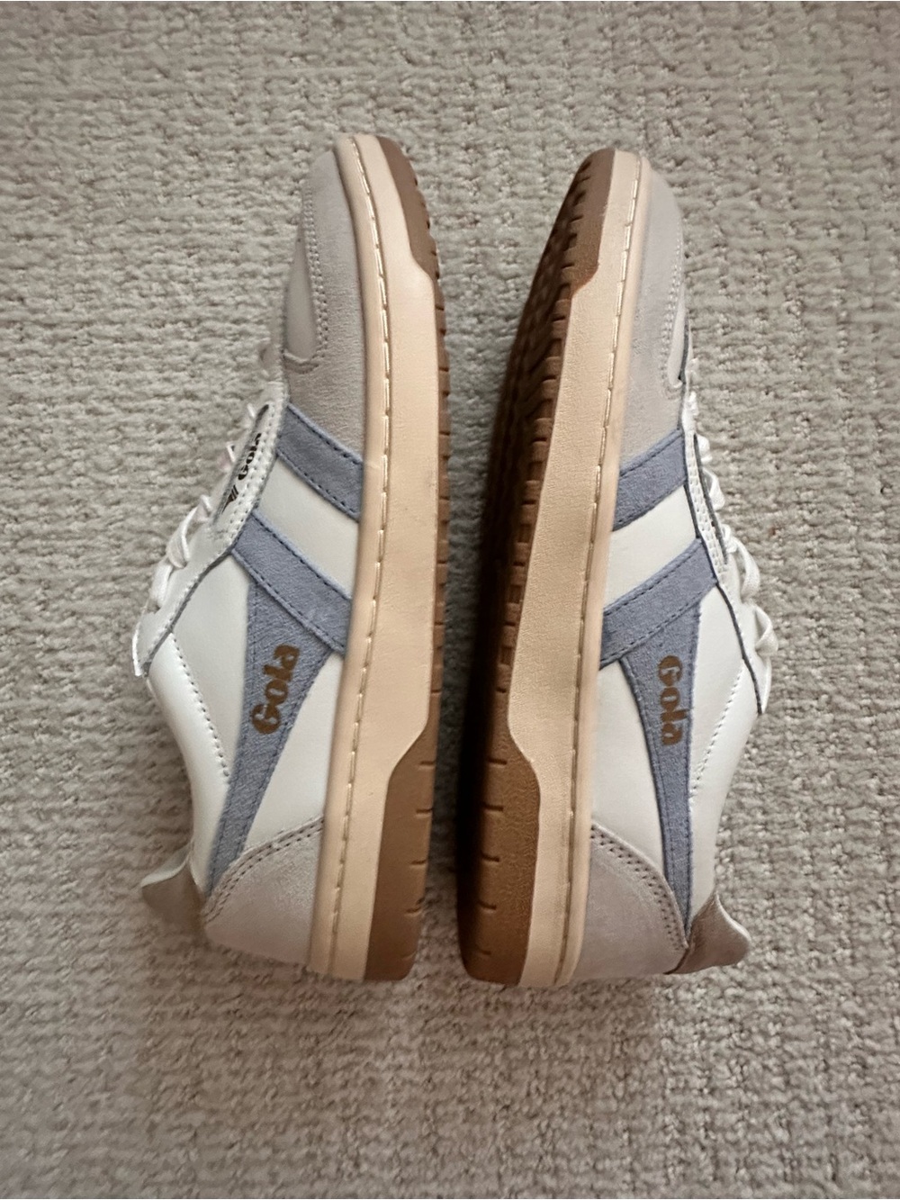 Gola Women's White, Light Blue & Cream Low-Top Sneakers Size 8 - Picture 10 of 11